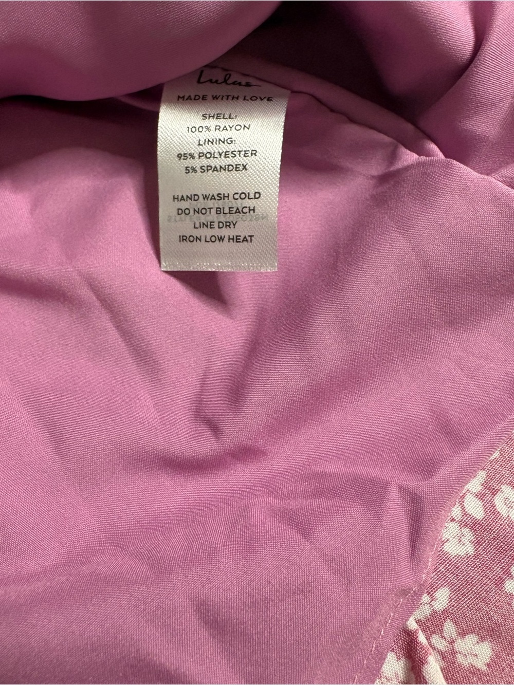 NWT Lulu's Grateful Feelings Pink Floral Puff Sleeve Summer Dress sz M Chic Y2K - Picture 6 of 11